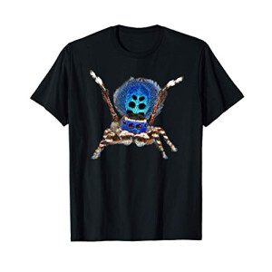 T-shirt Araignée noir homme/femme