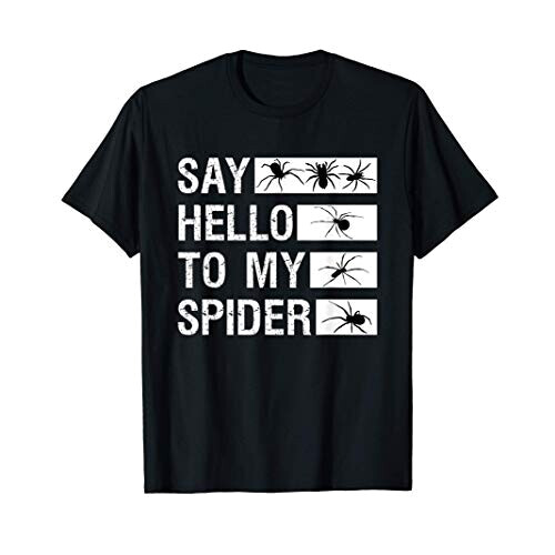 T-shirt Araignée noir homme/femme