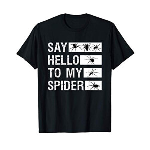 T-shirt Araignée noir homme/femme