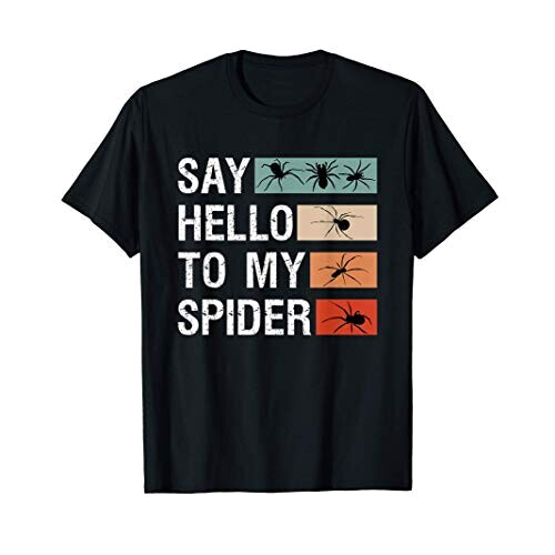 T-shirt Araignée noir homme/femme