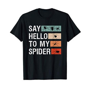 T-shirt Araignée noir homme/femme