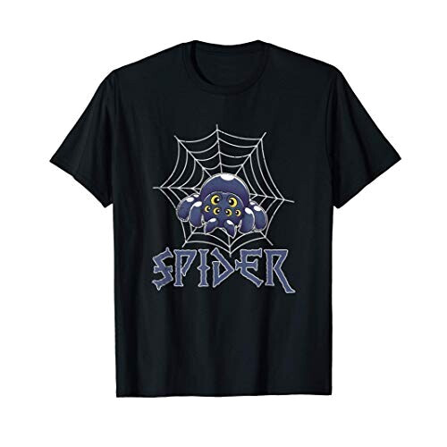 T-shirt Araignée noir homme/femme