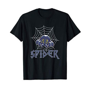 T-shirt Araignée noir homme/femme