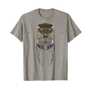 T-shirt Cigale gris homme/femme