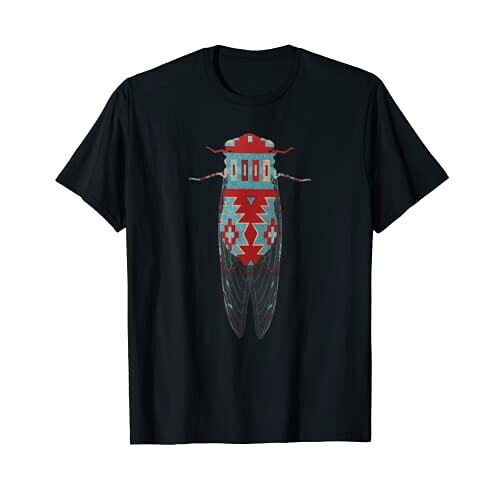 T-shirt Cigale noir homme/femme