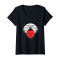 T-shirt Coccinelle noir col en v femme - miniature