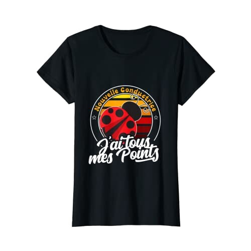 T-shirt Coccinelle noir femme