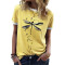 T-shirt Libellule g jaune femme - miniature