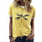 T-shirt Libellule g jaune femme - miniature variant 2