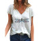 T-shirt Libellule g blanc femme - miniature