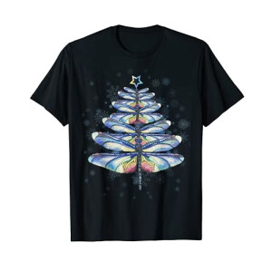 T-shirt Libellule noir homme/femme