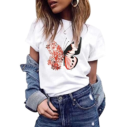 T-shirt Papillon femme variant 0 