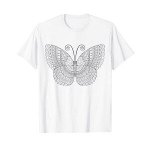 T-shirt Papillon blanc fille/garçon