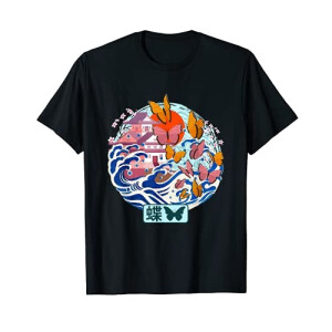 T-shirt Papillon noir homme/femme