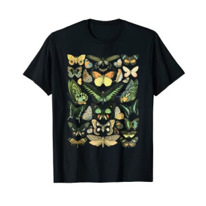 T-shirt Papillon noir homme/femme