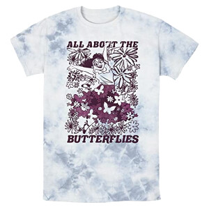 T-shirt Papillon blanc/bleu homme