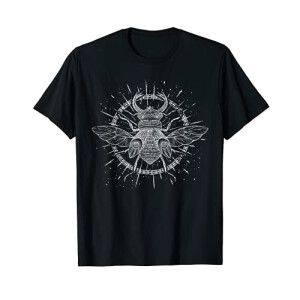 T-shirt Scarabée noir homme/femme