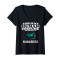 T-shirt Scarabée noir col en v femme - miniature