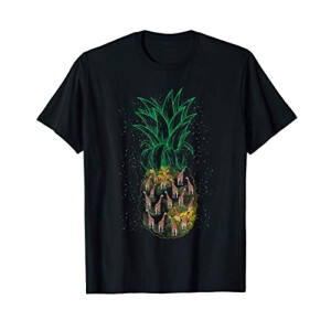 T-shirt Ananas noir homme/femme