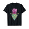 T-shirt Ananas noir homme/femme - miniature