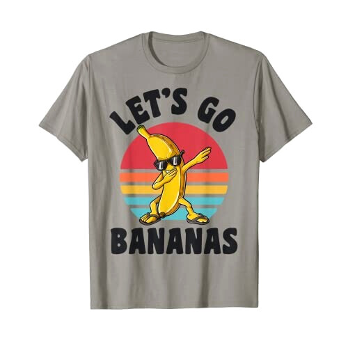 T-shirt Banane gris homme/femme