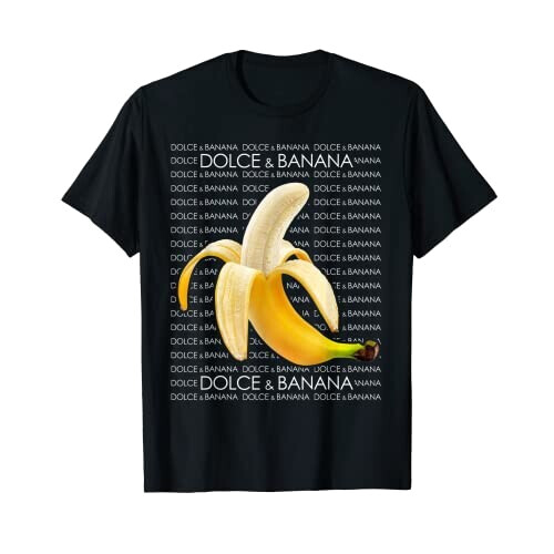 T-shirt Banane noir homme/femme