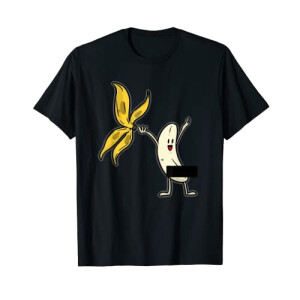 T-shirt Banane noir homme/femme