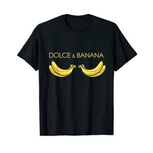 T-shirt Banane noir homme/femme