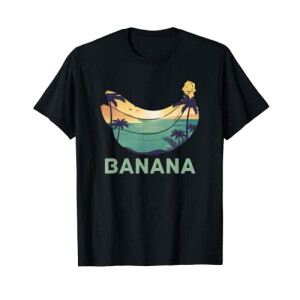 T-shirt Banane noir homme/femme
