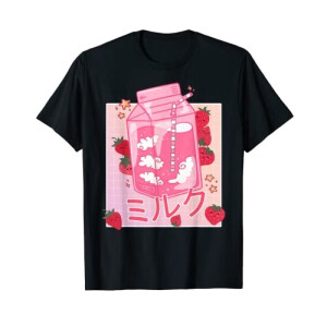 T-shirt Fraise noir homme/femme