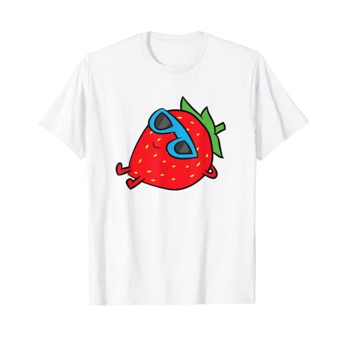 T-shirt Fraise blanc homme/femme