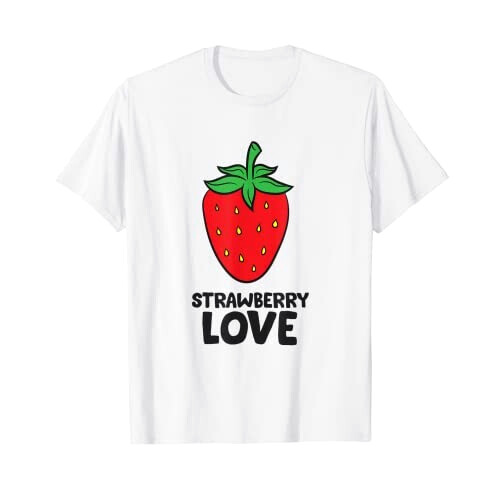 T-shirt Fraise blanc homme/femme