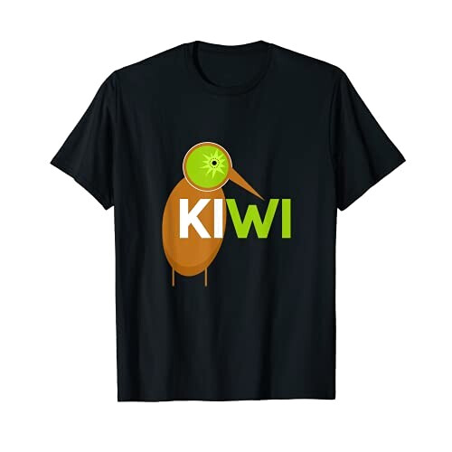 T-shirt Kiwi noir homme/femme