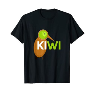 T-shirt Kiwi noir homme/femme