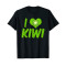 T-shirt Kiwi noir homme/femme - miniature