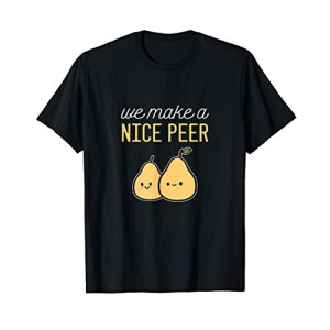 T-shirt Poire noir homme/femme