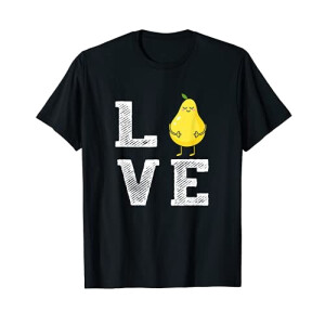 T-shirt Poire noir homme/femme