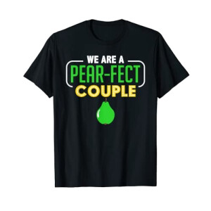 T-shirt Poire noir homme/femme