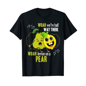 T-shirt Poire noir homme/femme