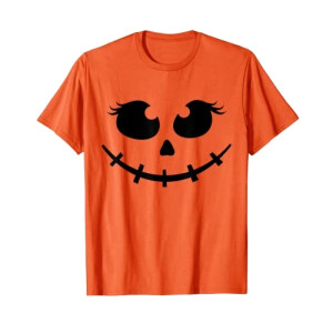 T-shirt Citrouille orange femme