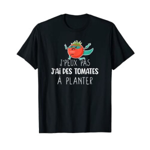 T-shirt Tomate noir homme/femme