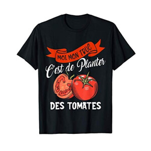 T-shirt Tomate noir homme/femme