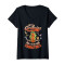 T-shirt Tomate noir col en v femme - miniature