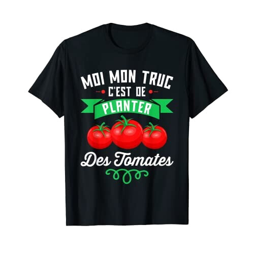 T-shirt Tomate noir homme/femme