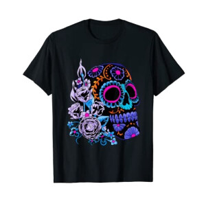 T-shirt Fleur noir homme/femme