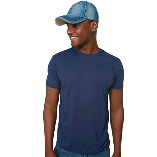 T-shirt bleu marine homme