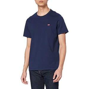 T-shirt bleu cotton + patch dress blues homme