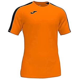 T-shirt orange / noir homme