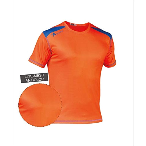 T-shirt orange /bleu roi homme/femme variant 1 