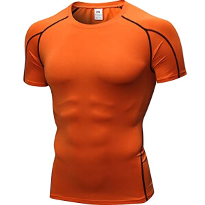 T-shirt orange homme